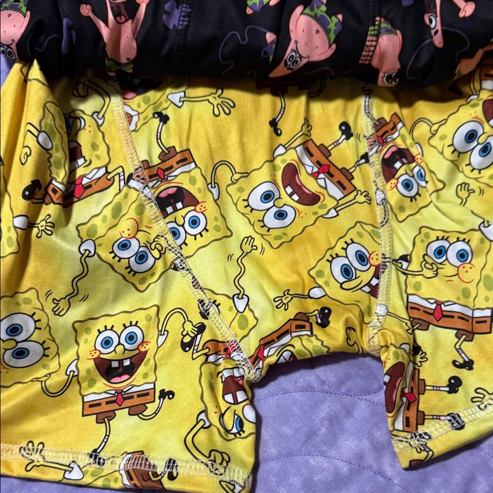SpongeBob SquarePants Yellow and Black Kids Boxer Briefs - Picture 8 of 8
